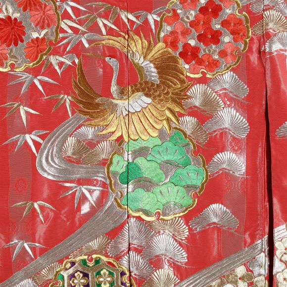 Vintage Embroidered Japanese Uchikake Wedding Kimono - Picture 6 of 9